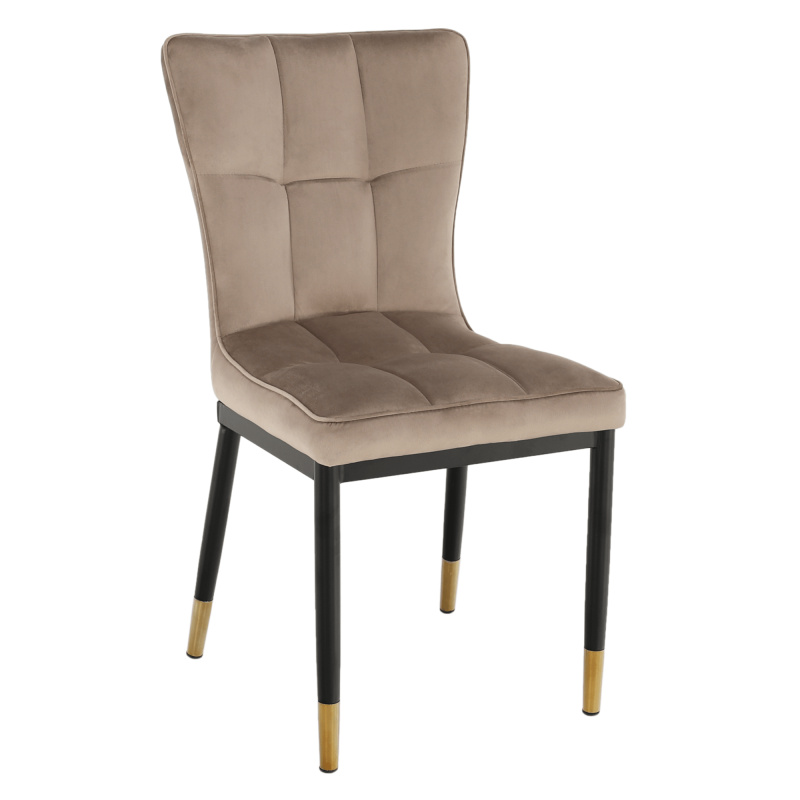 Designová jídelní židle, béžová Velvet látka, EPONA P6, poškozené zboží