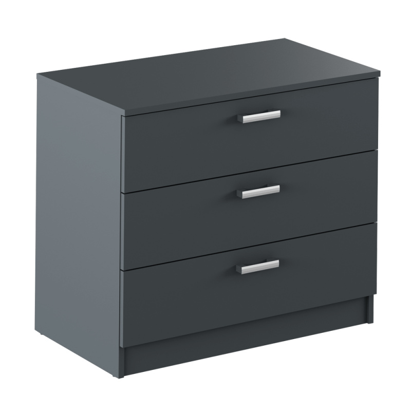 Komoda, šedá grafit, ALEXIA NEW P1, poškozené zboží