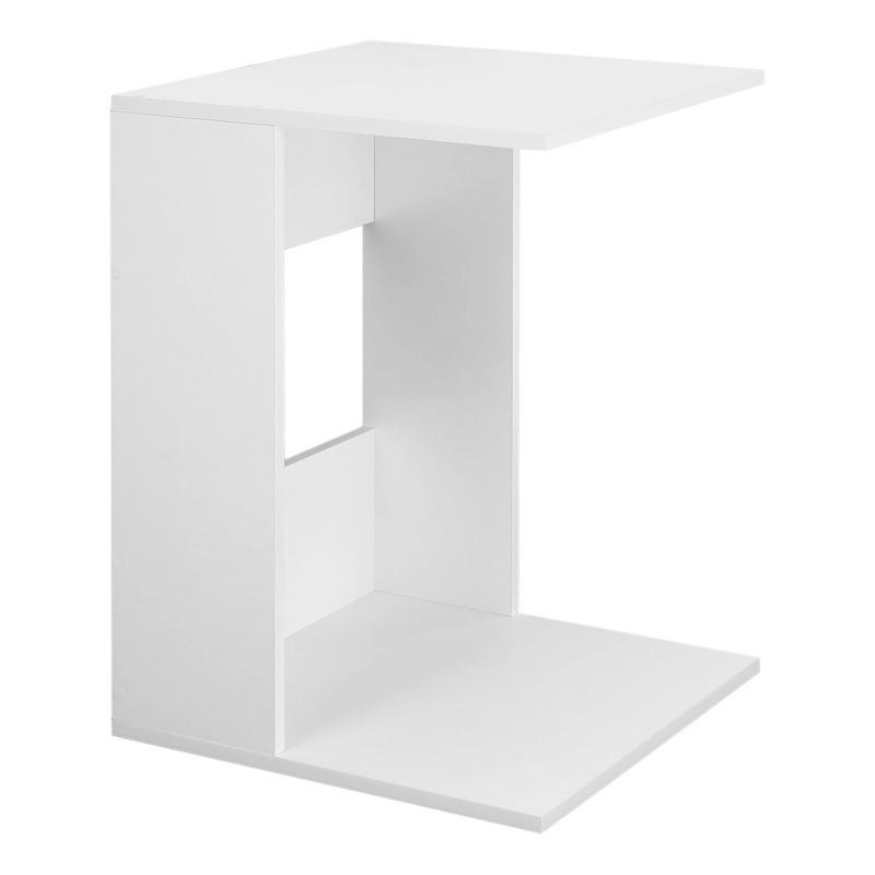 Příruční stolek, bílé provedení, ZENOR P1, poškozené zboží