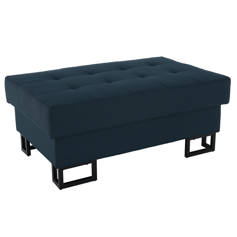 Taburet, tmavosive-petrolejová/černá, RAFAELA TYP 1 P1, poškozené zboží