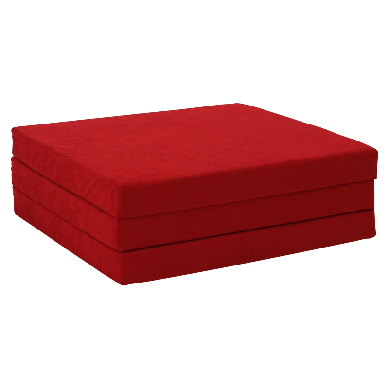 Skládací matrace, pěnový, 65x180, červená, LEVI 65