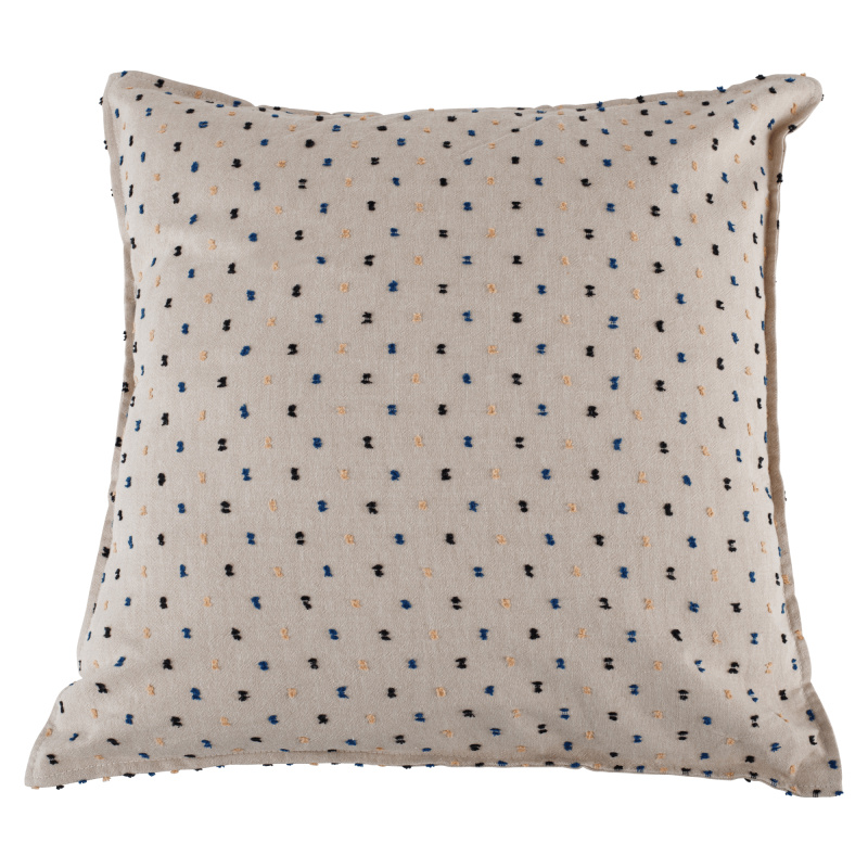 Polštář, 45x45, krémová/vzor, TENEN