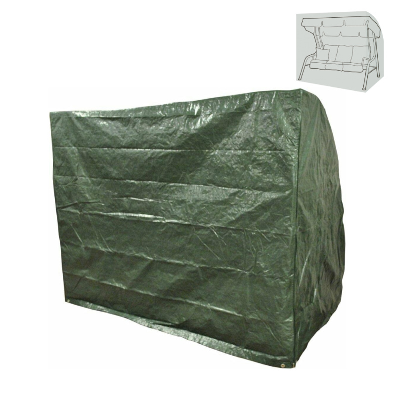 Ochranný obal na zahradní houpačku, 220x150x170 cm, zelená, KAVER TYP 28