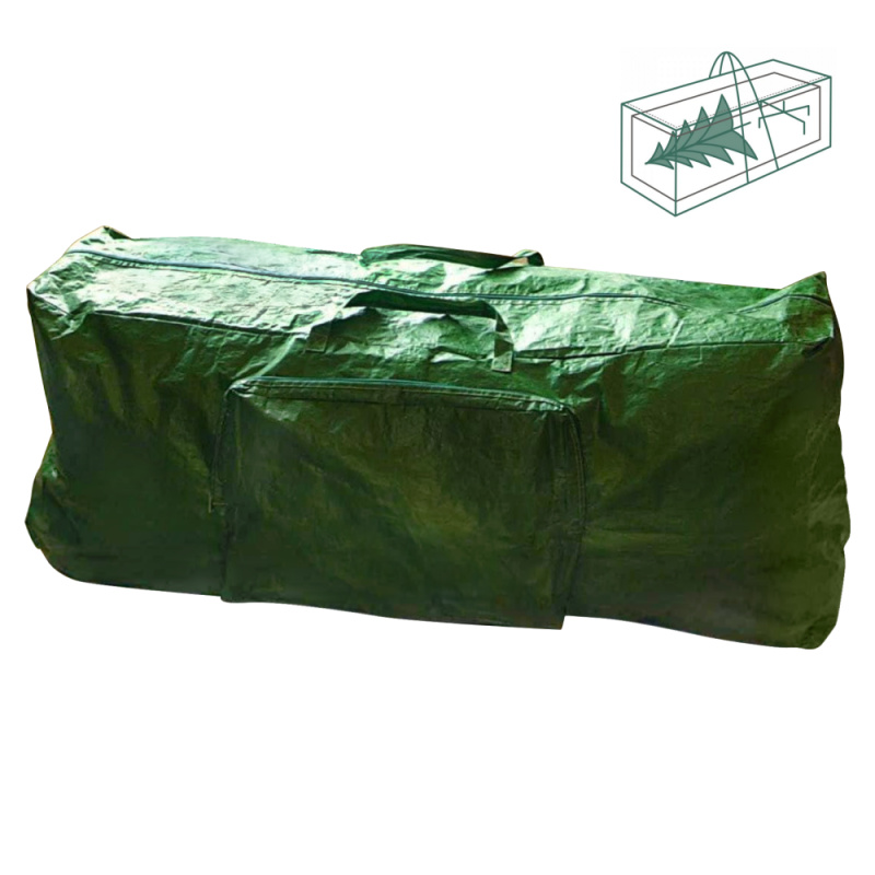 Taška na vánoční stromeček, 120x48x33 cm, zelená, KAVER TYP 1