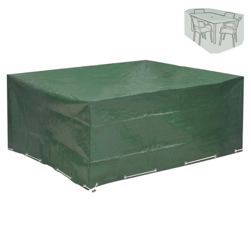 Ochranný obal na zahradní set, 215x173x89 cm, zelená, KAVER TYP 24