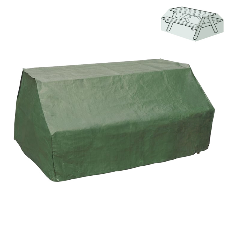Ochranný obal na zahradní sezení, 157x145x76 cm, zelená, KAVER TYP 39