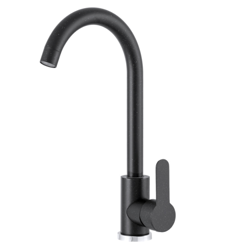 Kuchyňská baterie, otočná, grafit, DECONA