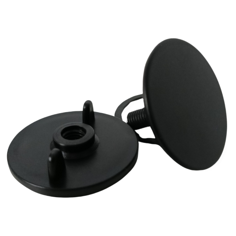 Záslepka na umyvadlo/dřez, černá, průměr 4,5 cm, ZAPA