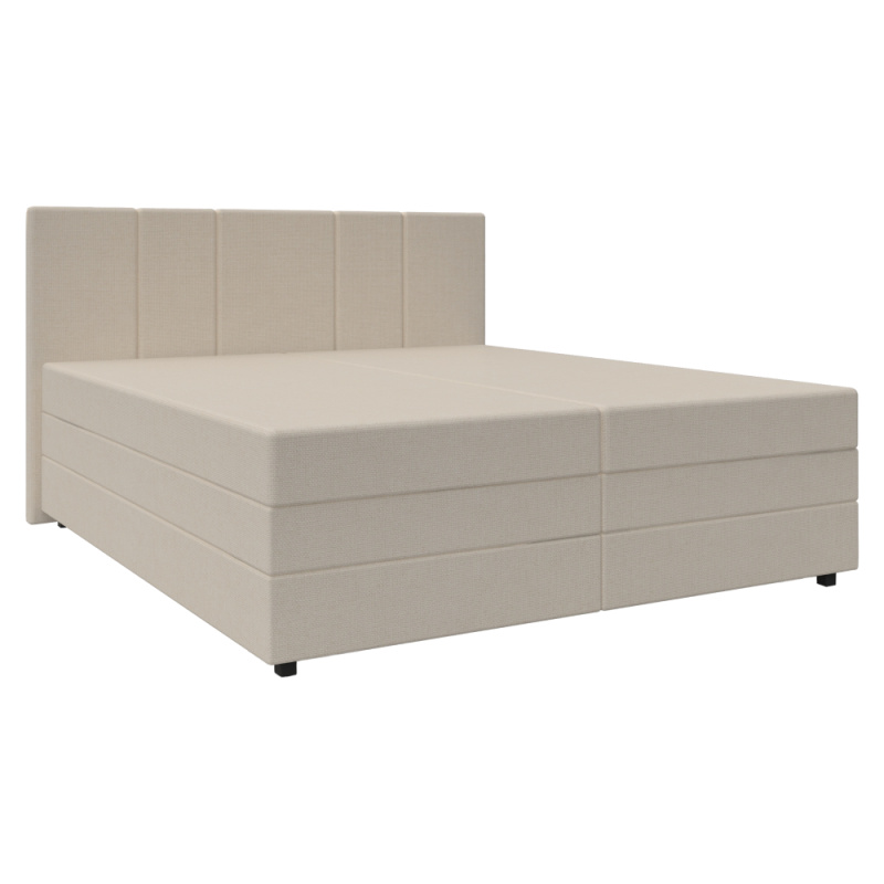 Boxspringová postel, béžová, 180x200, ALEXA