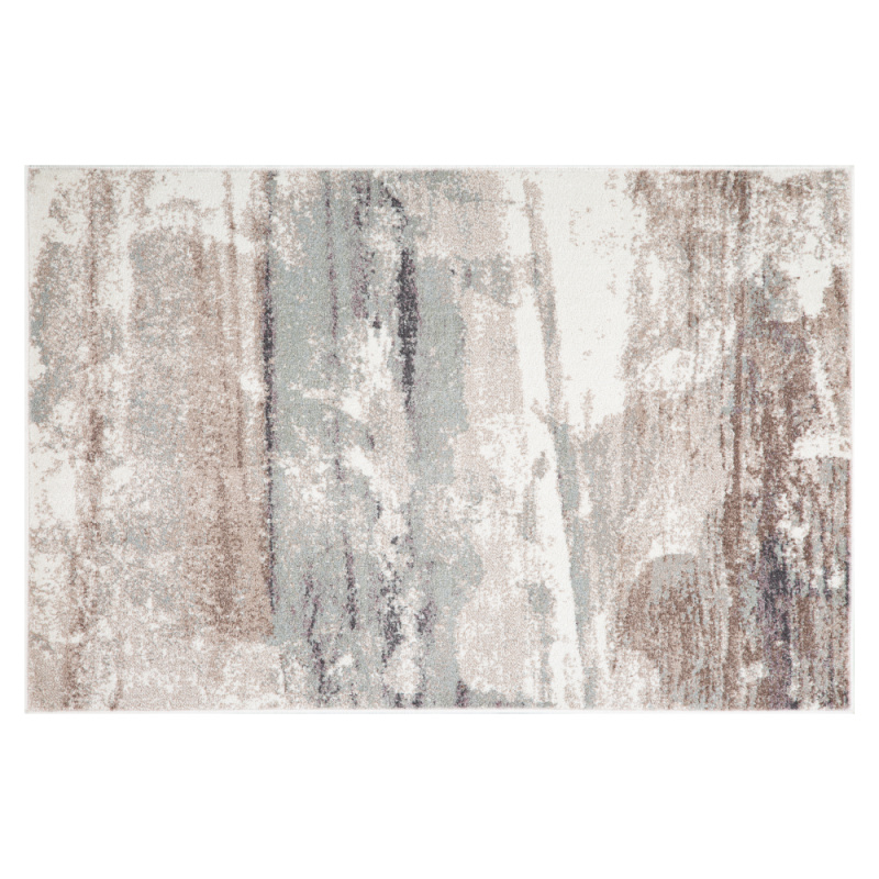 Koberec, hnědá/béžová/modrá, 57x90, SANFORD TYP 1