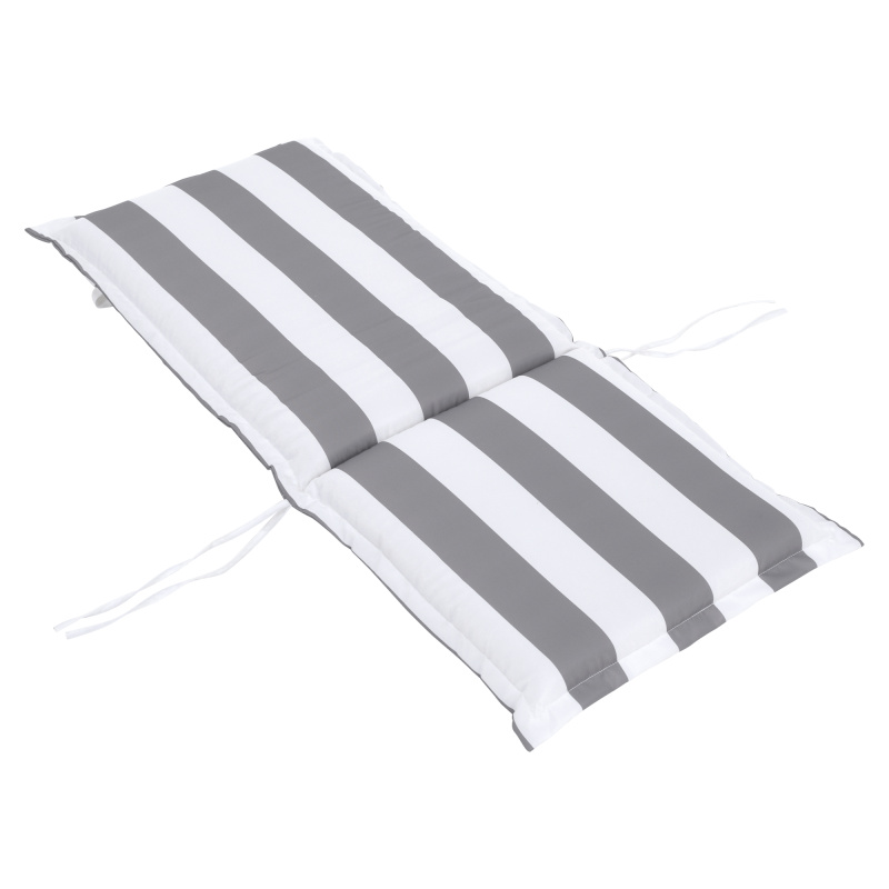 Polštář na zahradní křeslo, bílá/šedá, ALMEDE