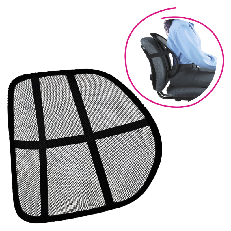 Ergonomická opěrka zad, černá, BEKIO