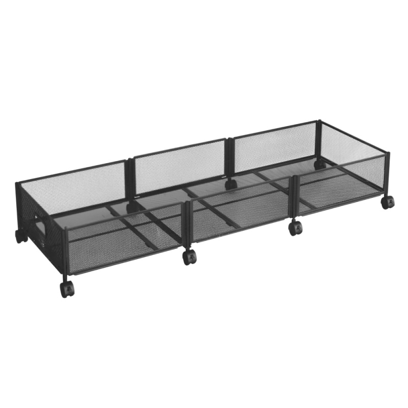 Organizér pod postel s kolečky, černá, TOMKO TYP 2