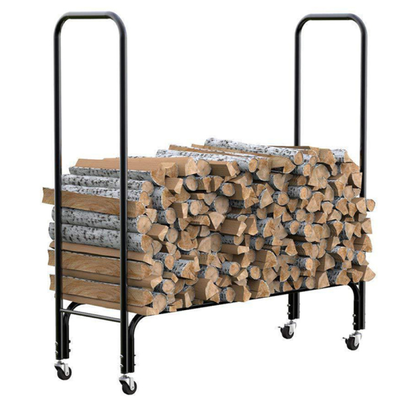 Stojan na dřevo, černá, LOVAZ