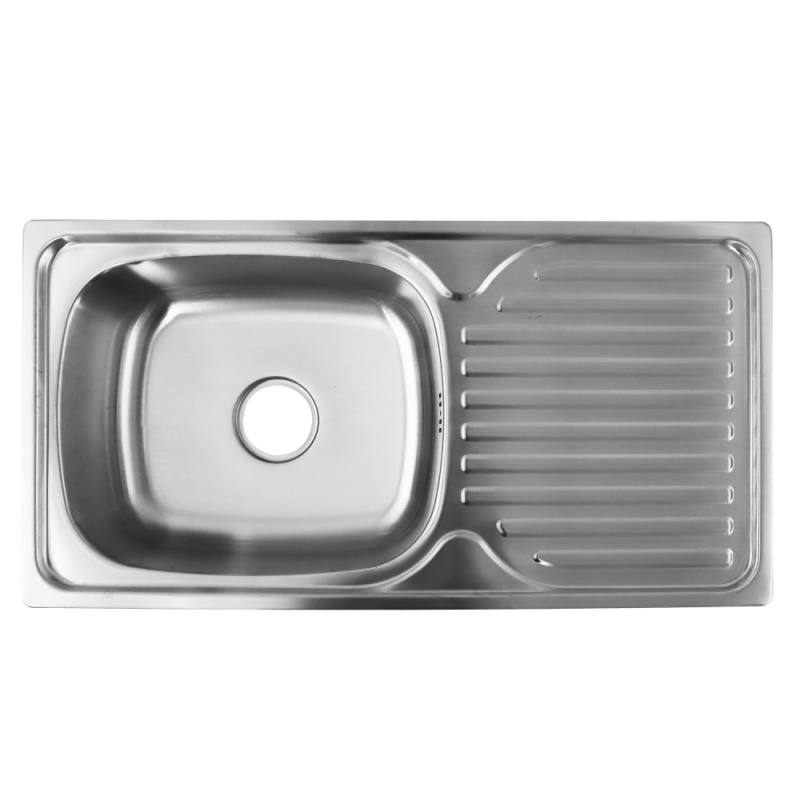 Nerezový dřez se sifonem, 86x43, SINKO