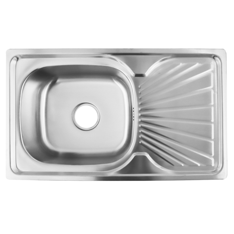 Nerezový dřez se sifonem, 75x45, GOTIS