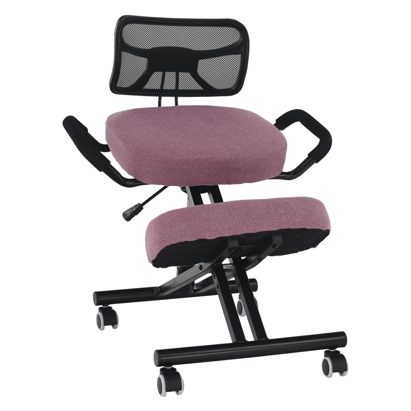 Ergonomická klekačka, růžová/černá, RUFUS R2, rozbalené zboží
