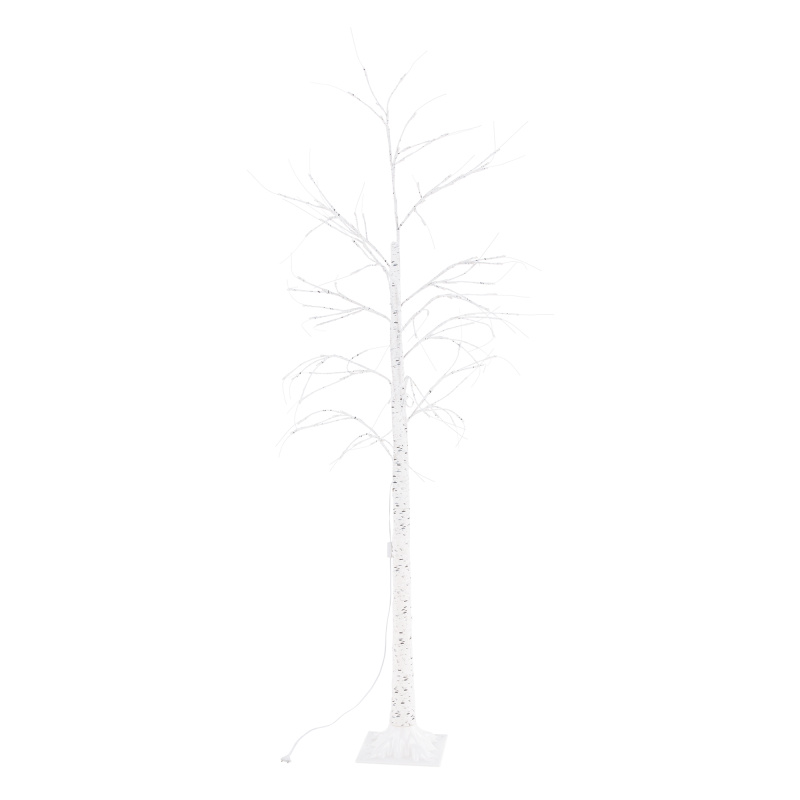 TEMPO-KONDELA WHITE BIRCH, LED vánoční stromeček, bříza, 90 cm R1, rozbalené zboží