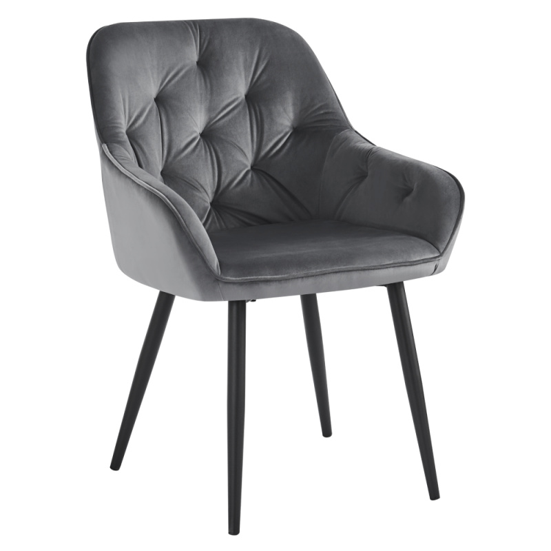 Designové křeslo, šedá Velvet látka, VERIO RP1, rozbalené zboží