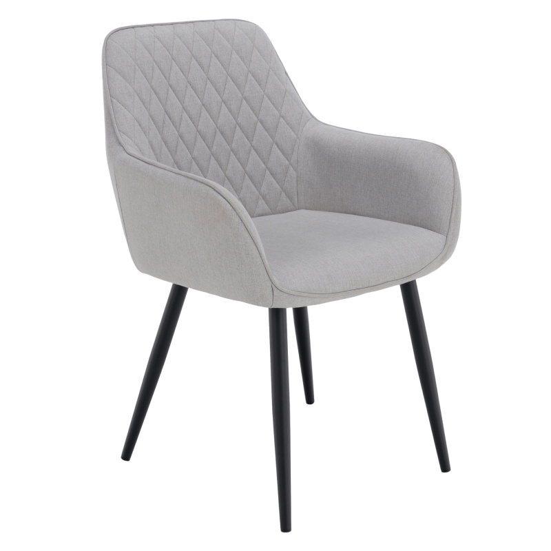 Designové křeslo, světle šedá/černá, OSKOR RP1, rozbalené zboží