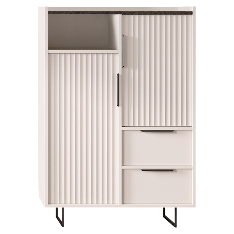 Komoda, kašmír/norkový kaštan arvadonna, FRESIO KOM2D2S