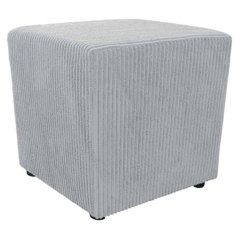 Taburet, látka Lincoln, světle šedá, REGORY