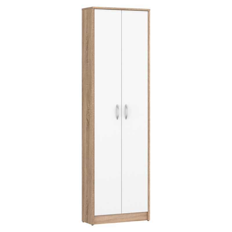 Skříň, dub sonoma/bílá, VIRA-MECKI NEW