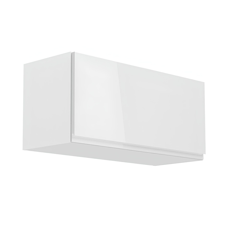 Horní skříňka, bílá/bílý extra vysoký lesk, AURORA G80K P4, poškozené zboží