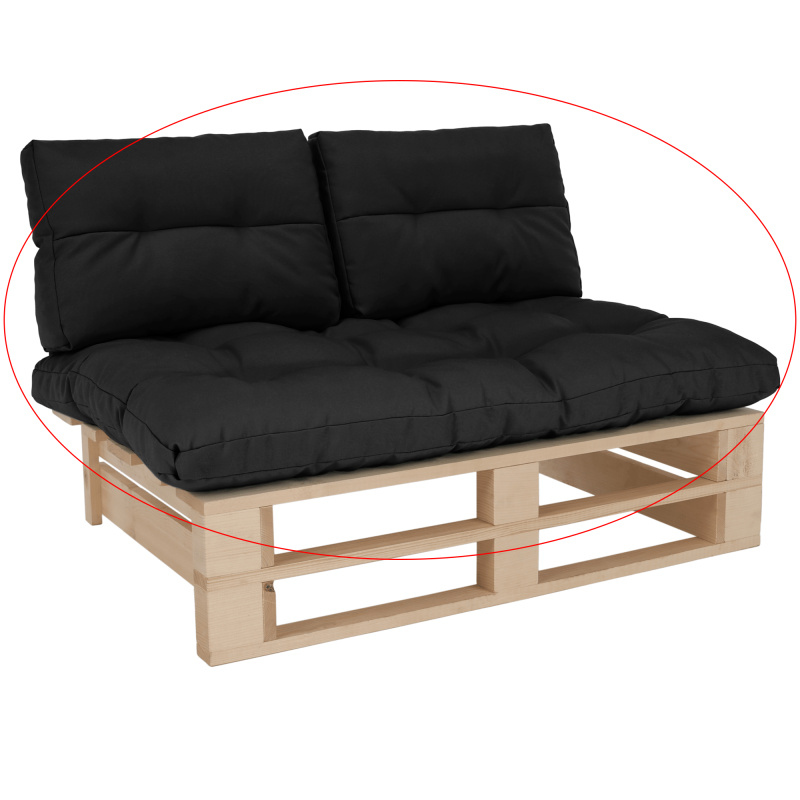 Polštáře na paletové sezení, tmavě šedá, ARYO P1, poškozené zboží