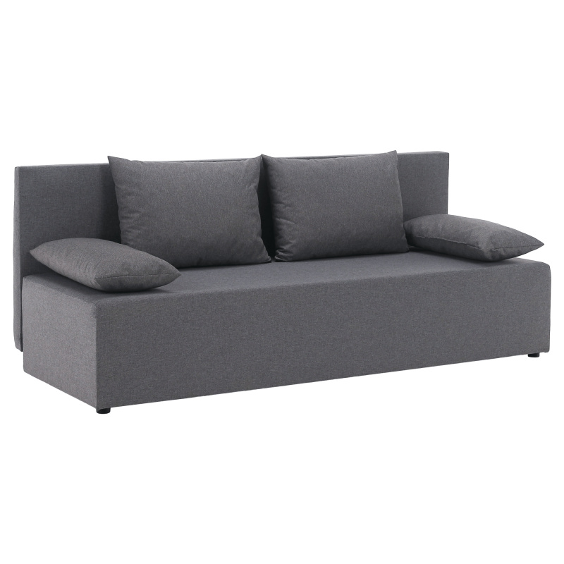 Rozkládací pohovka, světle šedá, EUGI P1, poškozené zboží