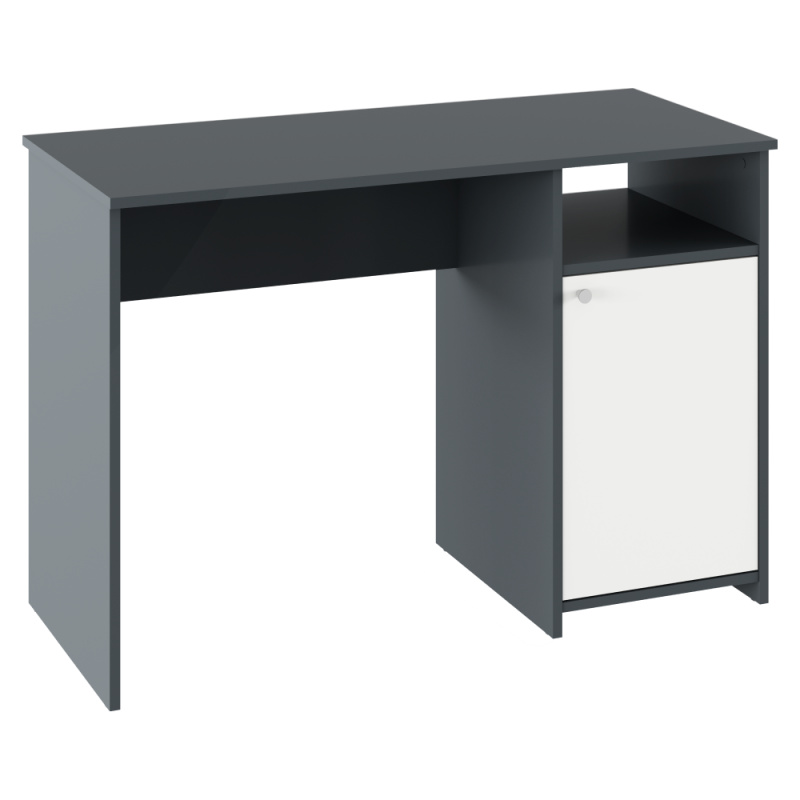 PC stůl, grafit/bílá, DEDE R2, rozbalené zboží