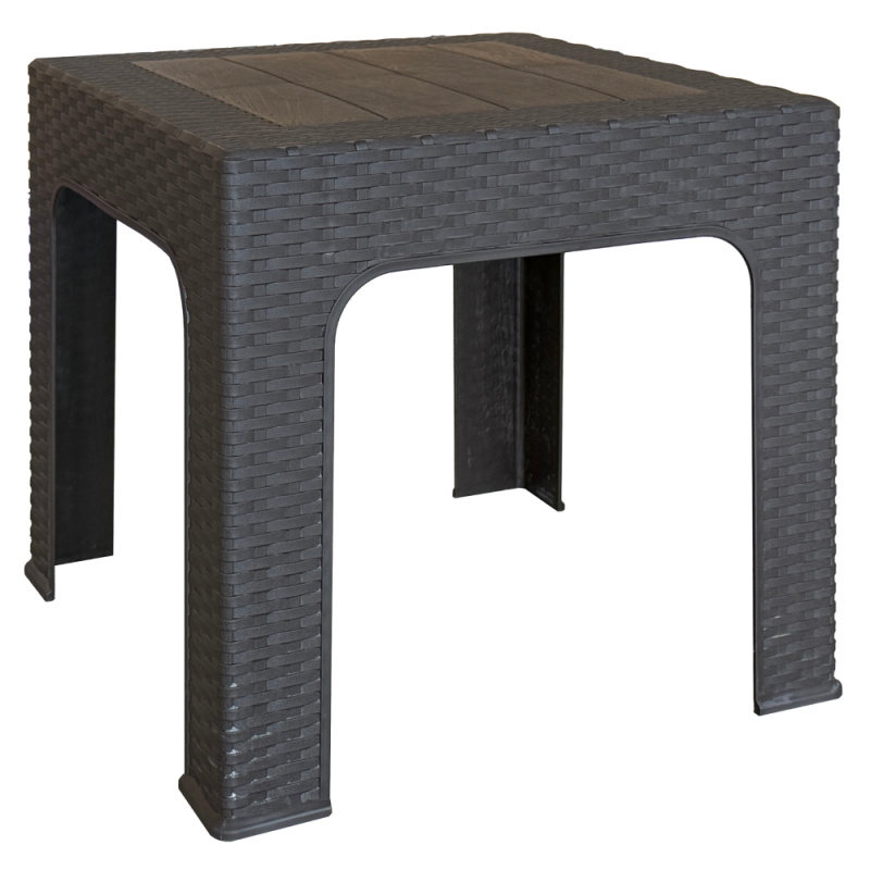 Zahradní odkládací stolek, hnědá, ZAMA RP1, rozbalené zboží