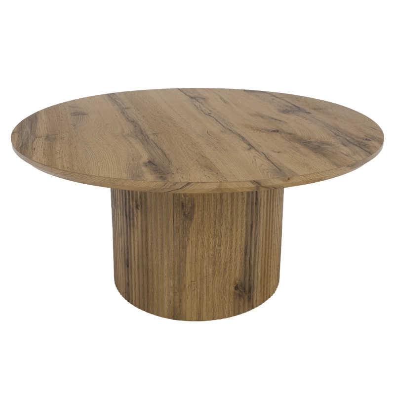 Konferenční stolek, dub, průměr 80 cm, MAHIR TYP 2 RP1, rozbalené zboží