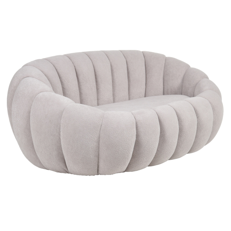 Luxusní 2-sed, světle šedá, TEKVIO