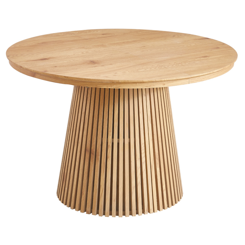 Jídelní stůl, rozkládací, dub, 120-200x75 cm, ZEKEN TYP 1