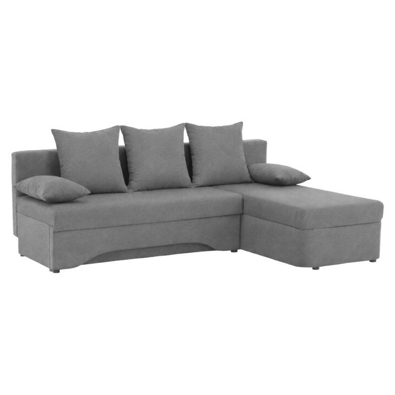 Univerzální sedací souprava, šedá, POLARIS NEW ROH