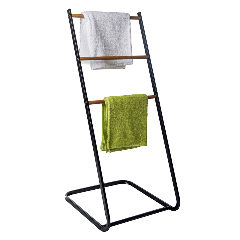 Sušák na prádlo, černá/přírodní, ZONKER R2, rozbalené zboží