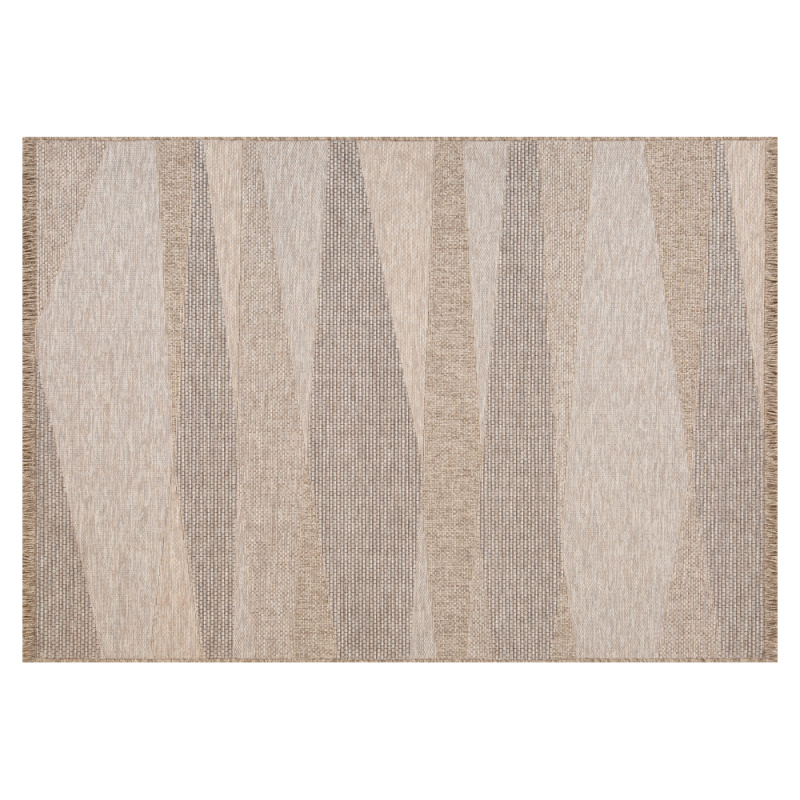 Terasový koberec, béžovohnědá, vzor, 133x190, KORIA TYP 1