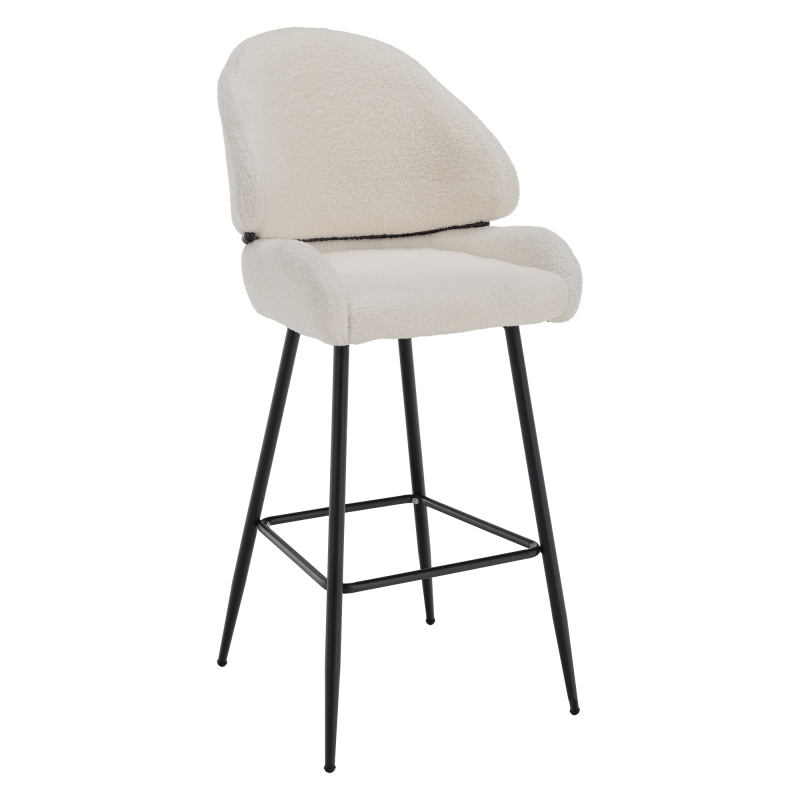 Barová židle, bílá/černá, SANAKO TYP 2 PP1, poškozené zboží