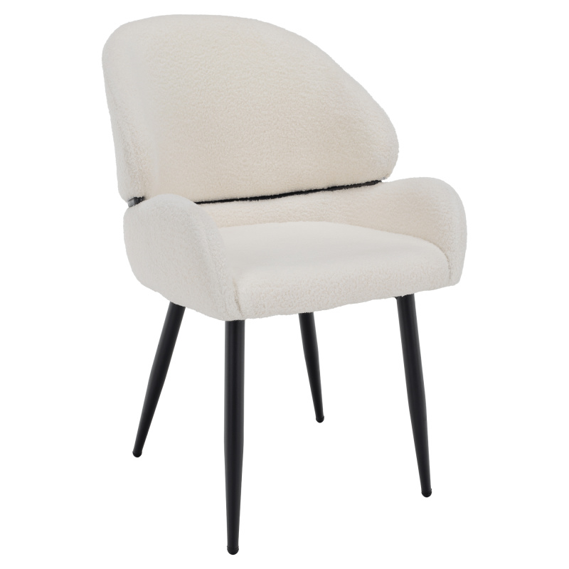 Jídelní židle, bílá/černá, SANAKO TYP 1 RP1, rozbalené zboží