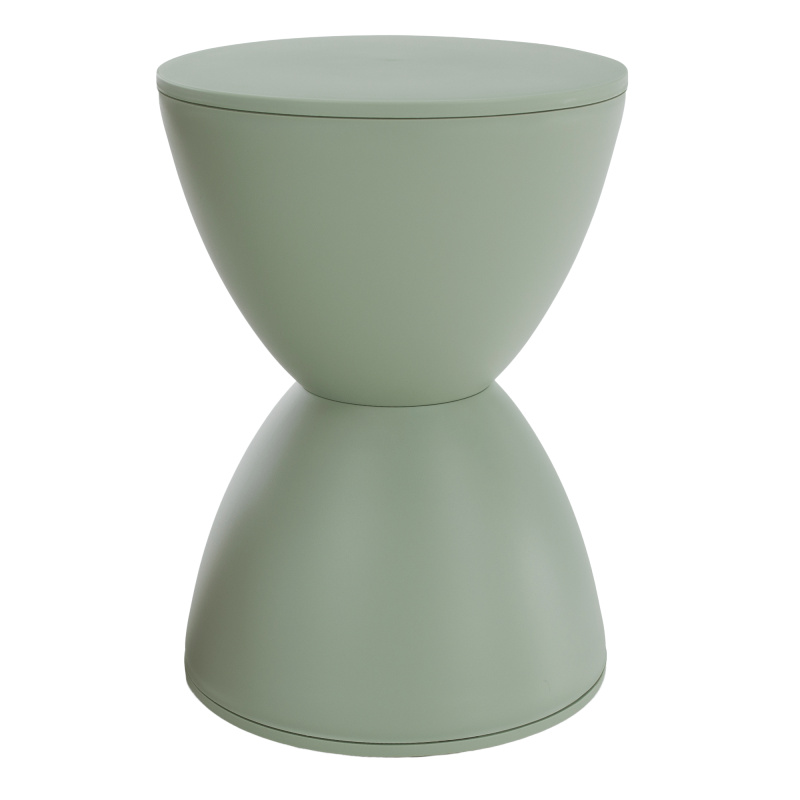 Taburet, zelená, plast, ABRAM RP1, rozbalené zboží