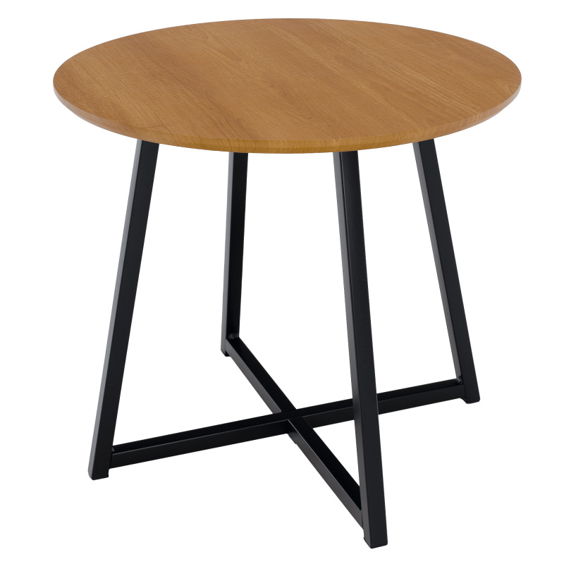 Příruční stolek, dub/černá, DELIK RP1, rozbalené zboží