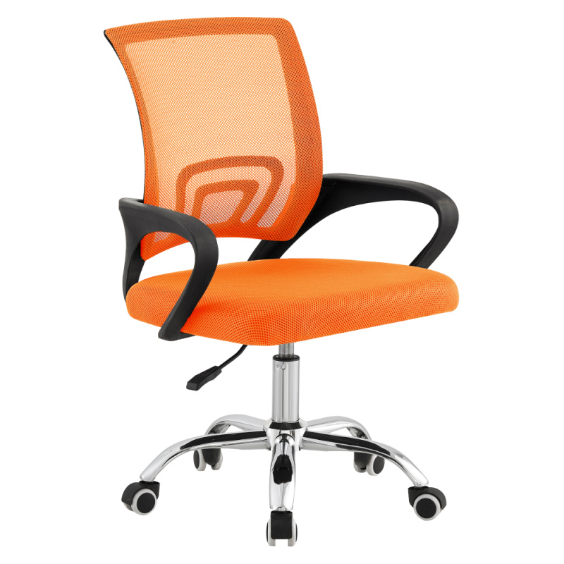Kancelářská židle, oranžová/černá, DEX 4 NEW