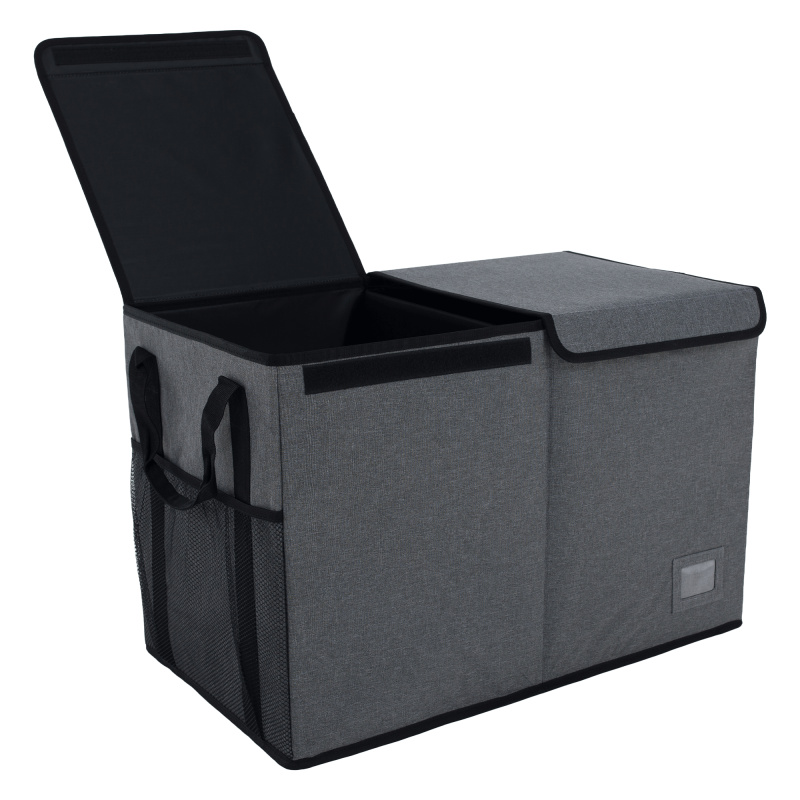 Skládací úložný box, černá, DETER RP1, rozbalené zboží