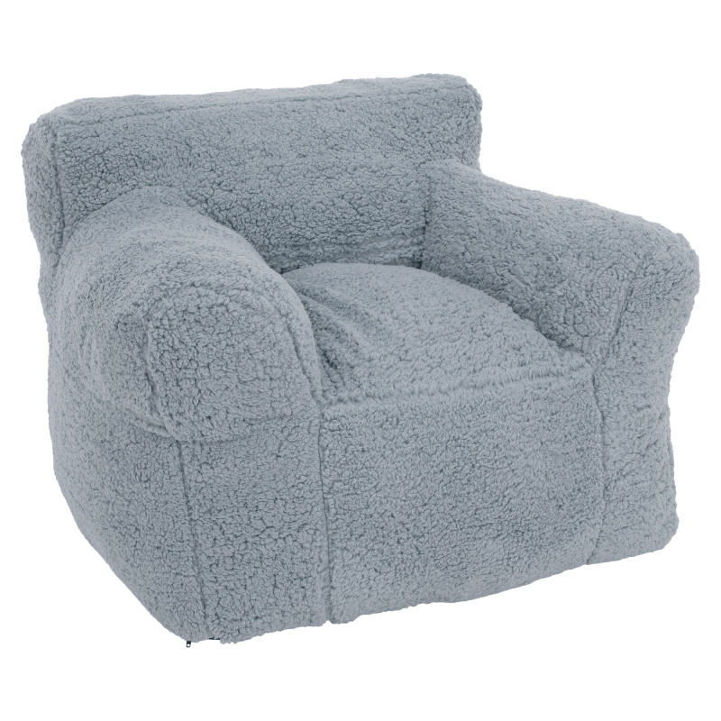 Sedací vak, světlešedá kožešina, JAMO RP1, rozbalené zboží