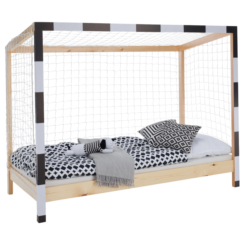 Montessori postel, přírodní/bílá/černá, 90x200, FUTAL RP1, rozbalené zboží