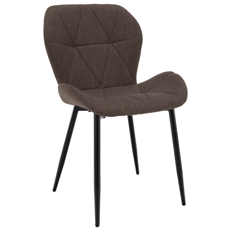 Jídelní židle, hnědá/černá, MAKENA TYP 2 RP1, rozbalené zboží