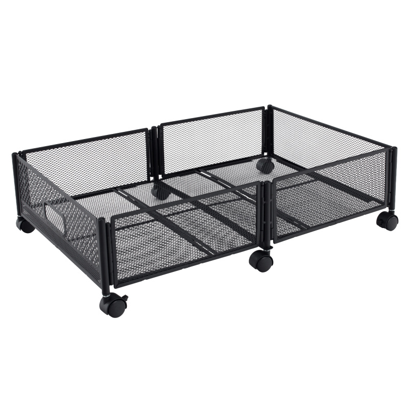 Organizér pod posteľ s kolieskami, čierna, TOMKO TYP 1 RP1, rozbalené zboží