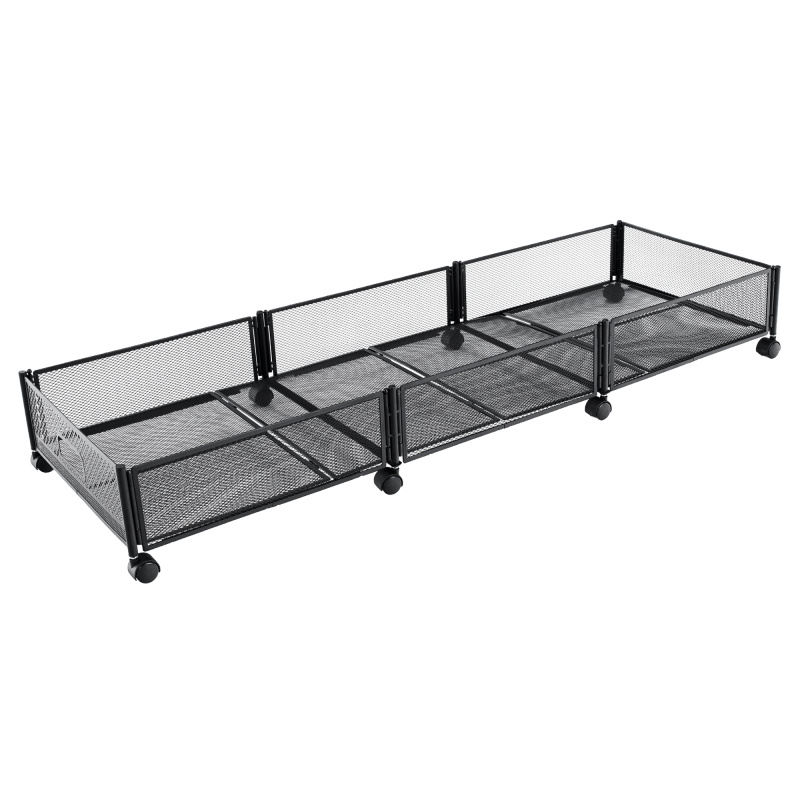 Organizér pod postel s kolečky, černá, TOMKO TYP 2 RP1, rozbalené zboží