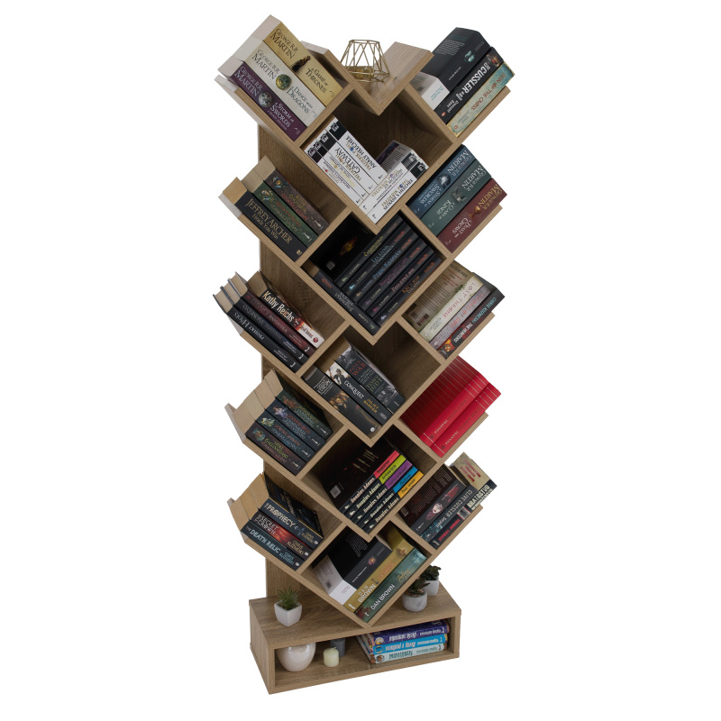 Regál, hnědošedý dub, VEVEY RP1, rozbalené zboží